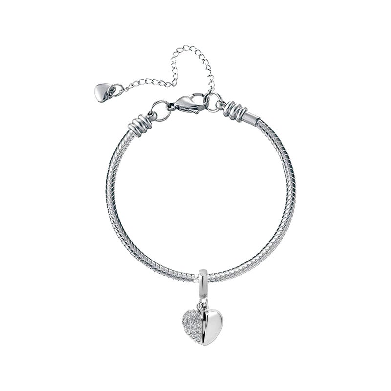 KunBead I Love You Grandma Heart Crystal April Birthstone Dangle Charms for Bracelets for Grandmother Nana - Image 5